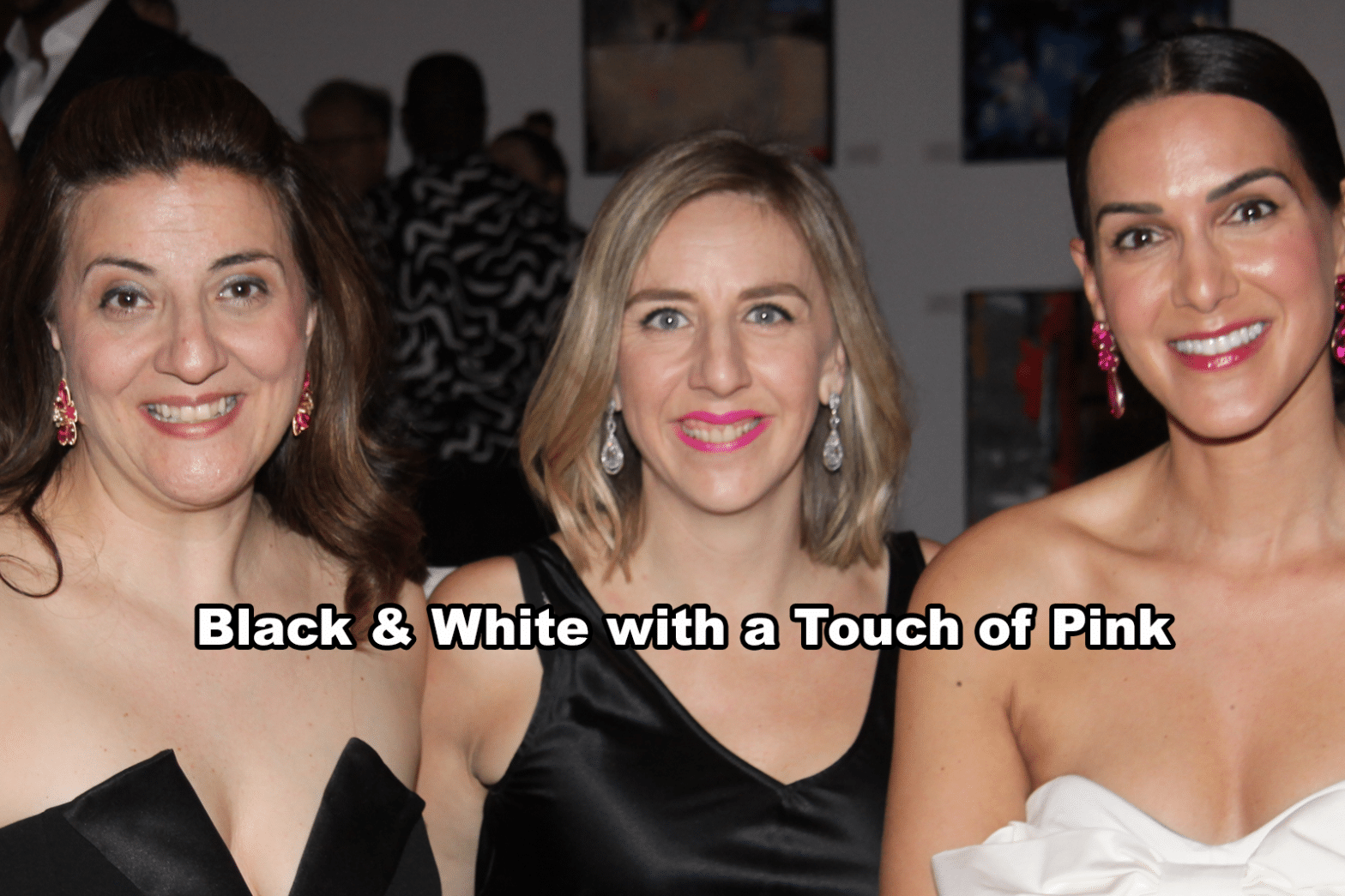 Black & White with a Touch of Pink